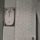 seenda Bluetooth Keyboard and Mouse for iPad, CTU-301 Wireless Multi-Device Connection Bluetooth+2.4G Keyboard Mouse Combo with Tablet Holder for iPad/MacBook/Windows, iOS/Andriod/Phone, White