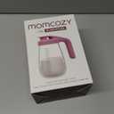 Momcozy Breast Milk Pitcher, Resistant to Heat and Cold Abrupt Temp Swings, No Leak Glass Breast Milk Fridge Storage Container with Wide Mouth, Fast Baby Formula Maker, Green (32 Ounce-1 Count)