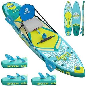 iTAOSTAR Daisy 11'6’ × 35” Extra Wide Paddle Board with Seat, One-Stop Premium SUP Board Accessories, Tailored 5 Fins, Stable Stand Up Paddle Boards for Youth of All Skill Levels