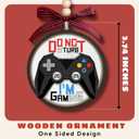 2 x TUMSHANIP Video Game Ornaments - Gaming Ornaments for Christmas Tree - Gamer Video Game Christmas Ornament for Teen Boys, Men - Gamer Gifts for Men - Wood Gaming Ornament 2025