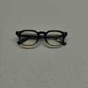 Gleyemor Blue Light Glasses for Men Women, Vintage Mens Glasses Frame Womens Computer Glasses (Black&Champagne)
