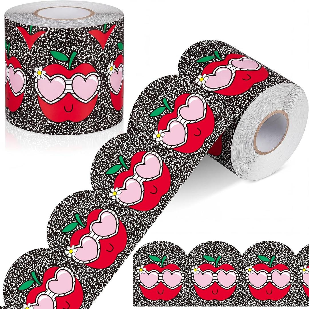 3 x Sabary 65 Feet Back to School Apple Classroom Decor Bulletin Board Borders