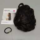 REECHO 9" Short Ponytail Extension, Classic Loose Curly Wavy Claw Clip Pony tails Hair Extensions HP001 Hairpieces for Women (Dark Brown)