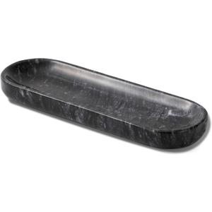 10.6 Marble Tray, Decorative Bowl for Home Decor, Natural Marble Key Bowl, Candy Bowl, Decorative Tray for Entryway Table, Vanity and Bathroom Countertop(Black)