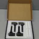 ECCPP UF526 4 ignition coils with 4 iridium Spark Plugs 5344 coils packs,for Saab 9-3X 2.0L 2010-2011,for Saab 9-3 2.0L 2003 2004 2005 2006 2007 2008 2009 2010 2011,UF526 C1430 H6T60271 (Standard)