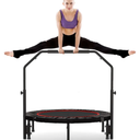 Rebounder Trampoline for Adult,460 LBS Mini Trampoline for Adults with Bar,Exercise Trampoline Indoor/Outdoor Use,40 inch Fitness Rebounder