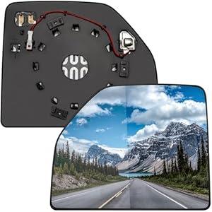 LOIYLLEN Driver Side Mirror Replacement for Ford F150 20152020, F250 20172022, F350 20172019  Left Side Mirror Glass, Rear View Mirrors Glass with Power Heated & Blind Spot