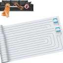 SEERWAY Scat Pet Shock Mat 2 Pieces, Shock Pads for Dogs and Cats Training Indoor, Electric Repellent Mat Keeps Pets Off Couch, Sofa, Countertop, 3 Modes, 2 Pieces Same Size, Battery Operated