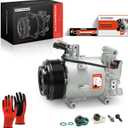 A-Premium Air Conditioner AC Compressor with Clutch Compatible with Honda Civic 2.0L 2016-2021, with CVC Style, with 7-Groove Pulley