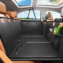 Back Seat Extender for Dogs, Waterproof Dog Car Seat Cover for Back Seat with Hard Bottom, 2025 Upgraded Material, Anti Scratch, Safer, Easy to Use and Clean, Holds 400lbs