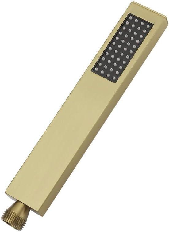 Hand Shower Wand Handheld Shower Spray High Pressure Single Function Luxury Hand Showerhead Brushed Gold