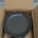 Stoneware Dinner Plates, 10 Inch Serving Dishes Set of 4 for Kitchen, Ceramic Dinnerware Dishes for Steak, Pancakes, Scratch Resistant Plate Set, Microwave & Dishwasher Safe, Matte Black