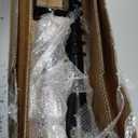 XYADX No Dig Ground Screw Anchor - Black U Shaped Post Stake for 4x4 Wood Posts, Includes Lag Bolts & 27" Rebar, for Mailbox Posts and Fence Posts Anchor, 2 Pack