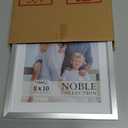 Icona Bay 8x10 Silver Picture Frame w/Mat, Modern Professional Frame, Noble Collection