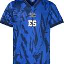 Umbro Youth 23/24 El Salvador National Team Soccer Jersey (Medium, Blue)