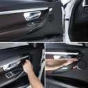 Car Door Handle for BMW 3 4 Series 3GT F34 F36 F30 2013-2018 Interior Door Handles Replace Cover Car Door Handle 320i 328i 330i 335i 340i (Outer Carbon Fiber Color)