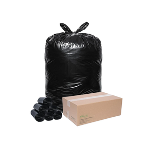 TYPLASTICS Heavy Duty 55-60 Gallon Trash Can Liners, 36" x 60", 1.2Mil, Black Garbage Bags, Multipurpose for Lawn, Leaf, Yard, Office, Outdoor, Gardening, Commercial and Industrial - Boxes of 100