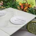 POSATE 60PCS White Disposable Plastic Plates, Heavy Duty Plates for Wedding/Party, 30PCS Dinner Plates 10.25 and 30PCS Dessert/Salad Plates 7.5, White Plates for Party Event