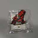 RED TOUCH DOWN BEADED EARRINGS
