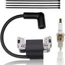 593872 84005272 Ignition Coil for Briggs and Straton Armature Magneto 450E 550E 550EX Engine Craftsman MTD Yard Machine Lawn Mower Parts 798534 799582 B&S 08P502 09P602 09P702 Coil with Spark Plug