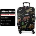 Subvise Dinosaur Suitcase Cover for Dinosaur Lover,Suitcase Protector Elastic Luggage Cover Anti-scratch (X Large (29-32in))