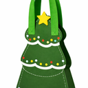 Christmas Party Favor Bags, Christmas Tree Gift Bags - 24PCS