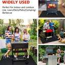 Protebox 75 x 40 inch Under Grill Mats for Outdoor Grill, Double-Sided Fireproof Deck and Patio Protector Mat, Waterproof Oil-Proof BBQ Floor Pad Indoor Fire Pit Fireplace Mat
