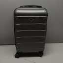 Flight Knight 22x14x9" Expandable Carry On Suitcase Hardside TSA Lock USB C Port Lightweight Luggage Silent Double Spinner Wheels Maximum Overhead Carry-On Bag For American & United Approved Airlines