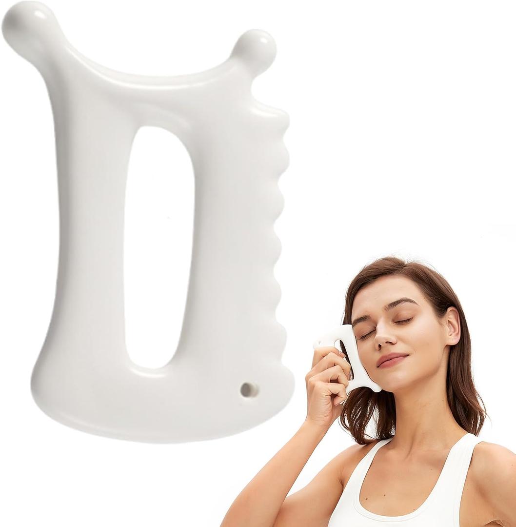 Advanced Ceramic Gua Sha Tool, Body gua sha tool for Women Men, Korean Guasha Massage Tool for Fascia Massage and CelluliteLymphatic Drainage Tool, Face Sculpting Tool & Acupressure tool