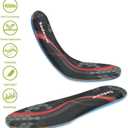2 x 2 Pairs Memory Foam Insoles for Women and Men - Cut to Insoles, Cushioning Comfort Soft Insole for Sports Shoes, Sneakers, Walking Boots, Work Shoes Replacement Shoe Inserts, Black Women