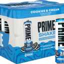 PRIME Protein Shake, Cookies & Cream, 32g Protein for Muscle Support & Recovery, Ultra-Filtered Milk, Lactose Free, Low Sugar, Low Calorie, Ready to Drink, 11 fl oz, 12 Pack (EXP 12/18/26)