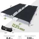 Night Cat Camping Cot Bed - Portable Folding Sleeping Cots for Adults 1-Person Outdoor Elevated Off-Ground Beds Easy Set-up Army Sleeping Bed 87"x32"