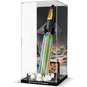 Acrylic Display Case for Lego Over The Moon with Pharrell Williams, Clear Dustproof Display Box Compatible with Lego 10391(ONLY Box, NOT Model
