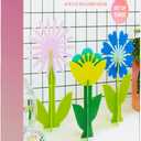 C. R. Gibson ADF-25045 Kailo Chic Acrylic Flower Home Decorations, Sizes Vary, Blue Lavender and Teal, 3 Pieces