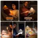 Glocusent 20 LED Reading Lights for Books in Bed, Eye Caring Reading Light, 5 Colors & 5 Brightness 3100LM Dimmable, 1200mAh Rechargeable Book Light to 90H, Lightweight Clip on Light for Book Lovers