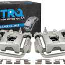 TRQ Rear Brake Caliper Set Compatible with 2007-2012 Nissan Sentra