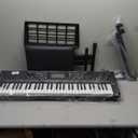 Donner 61 Key Keyboard Piano, Electric Piano Keyboard Kit with 249 Voices, 249 Rhythms - Includes Piano Stand, Stool, Microphone, Gift for Beginners, Black (DEK-610S) (Full)