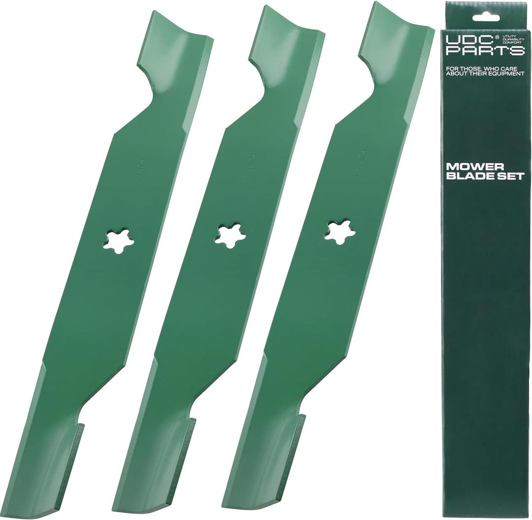 Mower Blades for Husqvarna 54 Inch 532187256 Z254 YTH2454 LGT2554 LGT2654 RZ5424 YTH24V54 / Fits Craftsman Poulan Replaces OEM no. 187256 187254/3 Pack High Lift (187256)