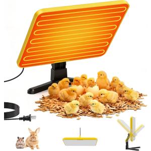 Chick Brooder Plate - Energy Efficient Chick Heating Plate with Adjustable Height and Angle, 50-158F Digital Temp Control for Winter Chicken Coop, Brooder Box, Ducklings