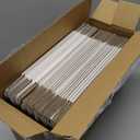 HORLIMER 9x6x3 inches Shipping Boxes Set of 25, White Corrugated Cardboard Box Literature Mailer, 25 Stickers Included