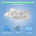 Ergo Cervical Neck Pillow for Deep Sleep Ergonomic Neck Pain Relief Pillow, Orthopedic Contour Memory Foam Support, Odorless, Cooling Breathable Pillowcase, Promotes a Healthy Sleep Position