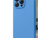 MCFANCE Silicone Magnetic for iPhone 15 Pro Case, Compatible with MagSafe, Full Camera Protection Shockproof Cover Soft Anti-Scratch Microfiber Lining for iPhone 15 Pro 6.1 inch 2023,Cyan Blue