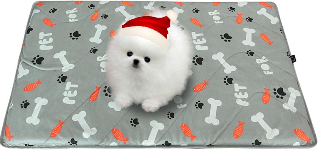 Outdoor Dog Mat, Portable, Waterproof, Washable, Large Size Roll Up Travel Camping Pet Bed (XL)