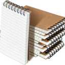 Pocket Notebooks Set of 12, Small 3x5 Spiral Notepads, Office Style Mini Notebook, Small Notepad Pocket Size, Memo Pads for Home, College, Work or School - Lined College Ruled Paper