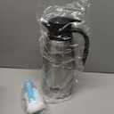 68oz Coffee Carafe Airpot Insulated Coffee Urn Stainless Steel Vacuum Thermal Pot Flask for Coffee, Hot Water, Tea, Hot Beverage - Keep 12 Hours Hot, 24 Hours Cold (Silver)