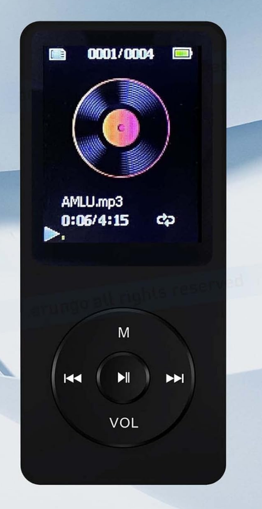 MP3 Player with Bluetooth, Black 