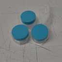 Patelai 3 Pieces Round Wide-mouth Leak Proof Plastic Container Jars with Lids for Travel Storage Makeup Beauty Products Face Creams Oils Salves Ointments DIY Making(1 Ounce,Blue)