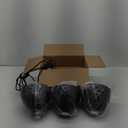 ELYONA 3 Pack Hammered Pendant Lights for Kitchen Island 7 Metal Solid Wood Hanging Light Fixtures Adjustable Height Farmhouse Pendant Lighting for Dining Room Bedroom Bar Office, Modern Black Small