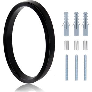 Metal House Numbers - 5 Inch Address Numbers for Houses, Modern Floating Door Numbers, High Gloss Black Number 0