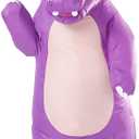 Halloween Inflatable Costume for Adult Fancy Hippo Suit Blow up Costume For Halloween Cosplay Party Outfit (Purple)